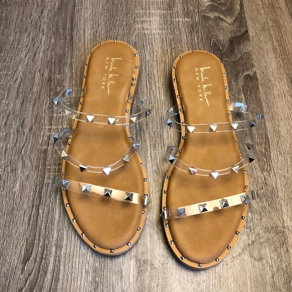 Nicole Miller slide sandals